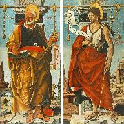 COSSA, Francesco del, St Peter and St John the Baptist (Griffoni Polyptych) drg